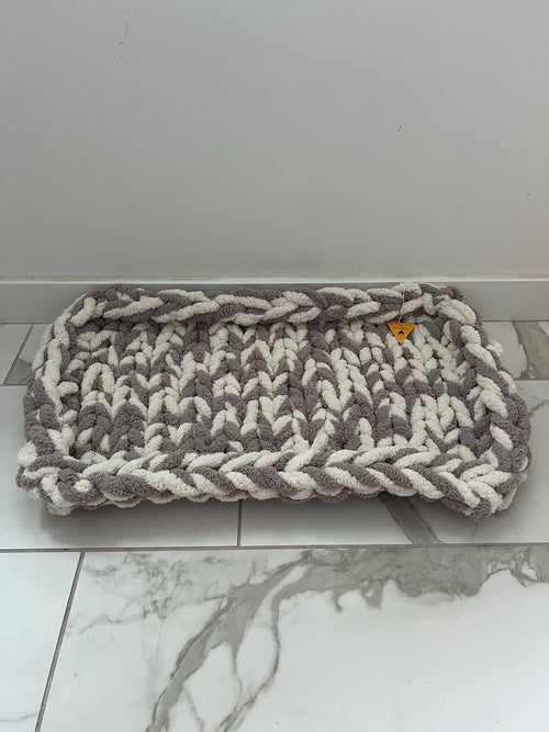 Extra Plüschiges Chenille-Haustierbett – Handgefertigtes Luxus-Kissen für Katzen, Kaninchen & kleine Hunde